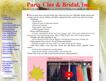 Tablet Screenshot of partycloz.com